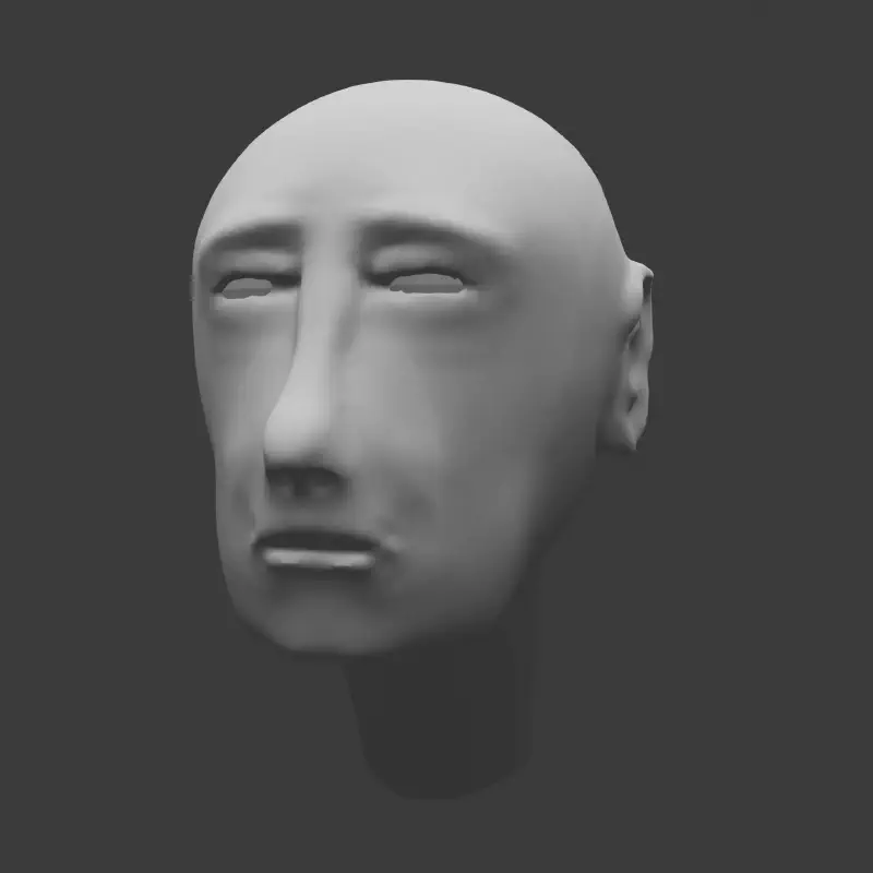 Mon rendu final de sculture de visage en 3D