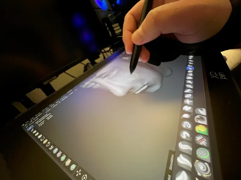 XP Pen Artist 12 3rd avec Blender