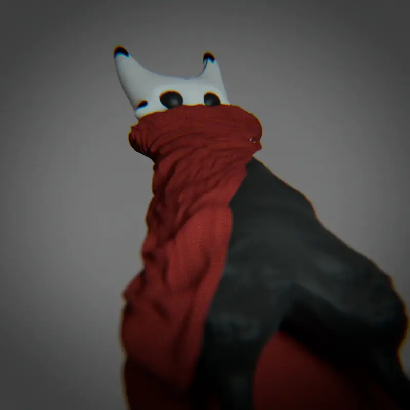 Contre-plongée sur le chevalier insectoïde